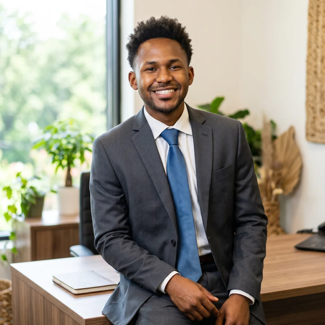 Dontay Phillips at the ClearScope Counsel office in Kansas City